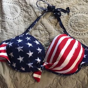 American Flag Bikini Top